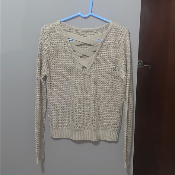 Ambiance Tan Sweater Medium - Picture 2 of 3